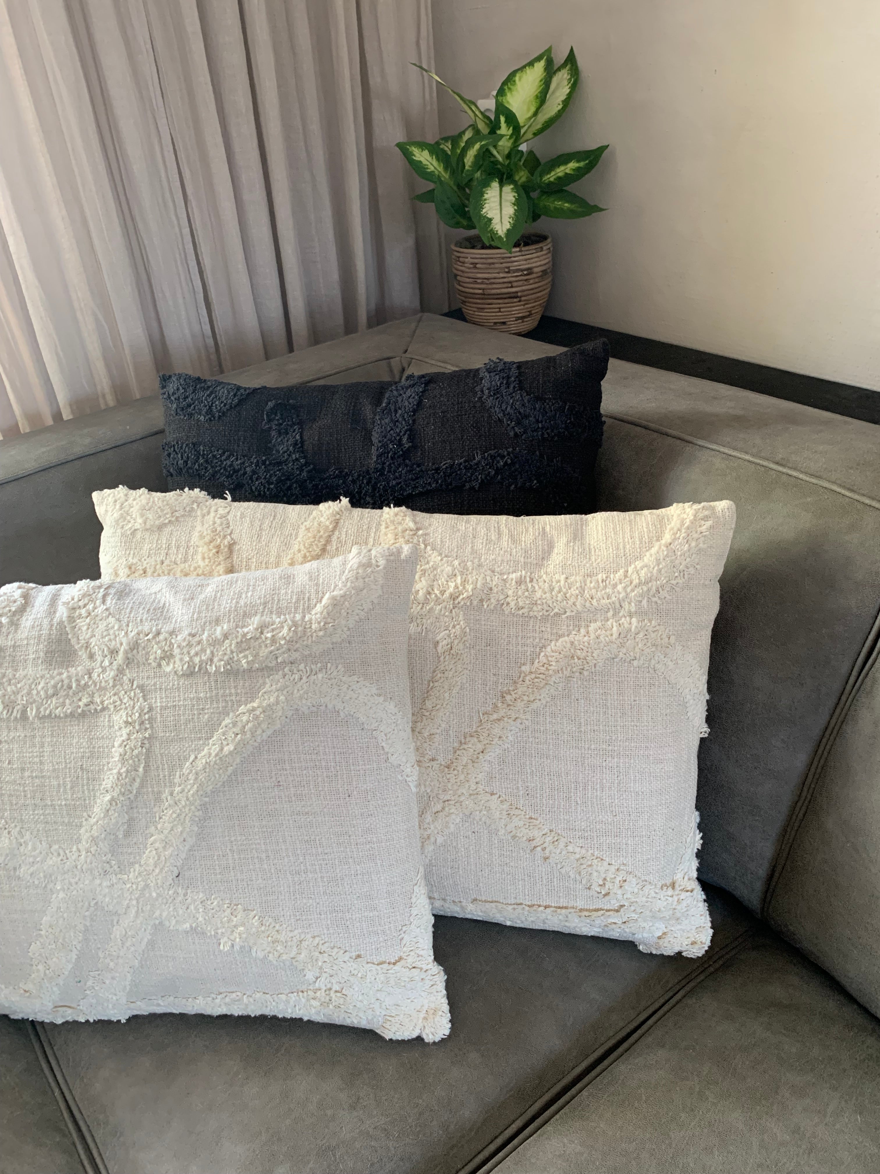 Pillow Taos 60x40 cm – Écru