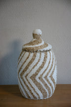 Helga Offermanden Handgemaakte Decoratieve Mandjes met Kralen