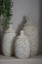Holy XL Pot – Crème Handgemaakte Luxe Decoratie