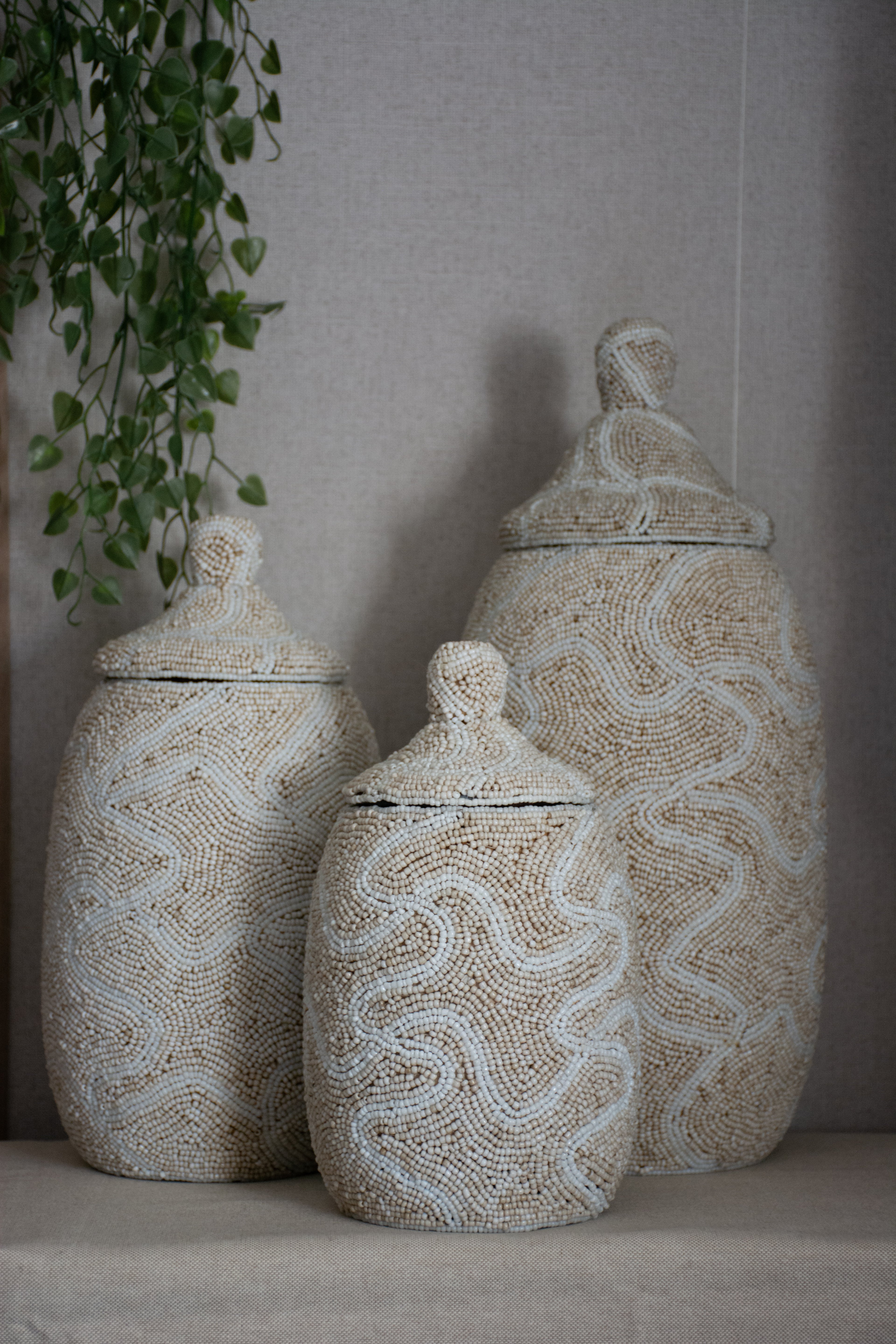 Holy XL Pot – Crème Handgemaakte Luxe Decoratie