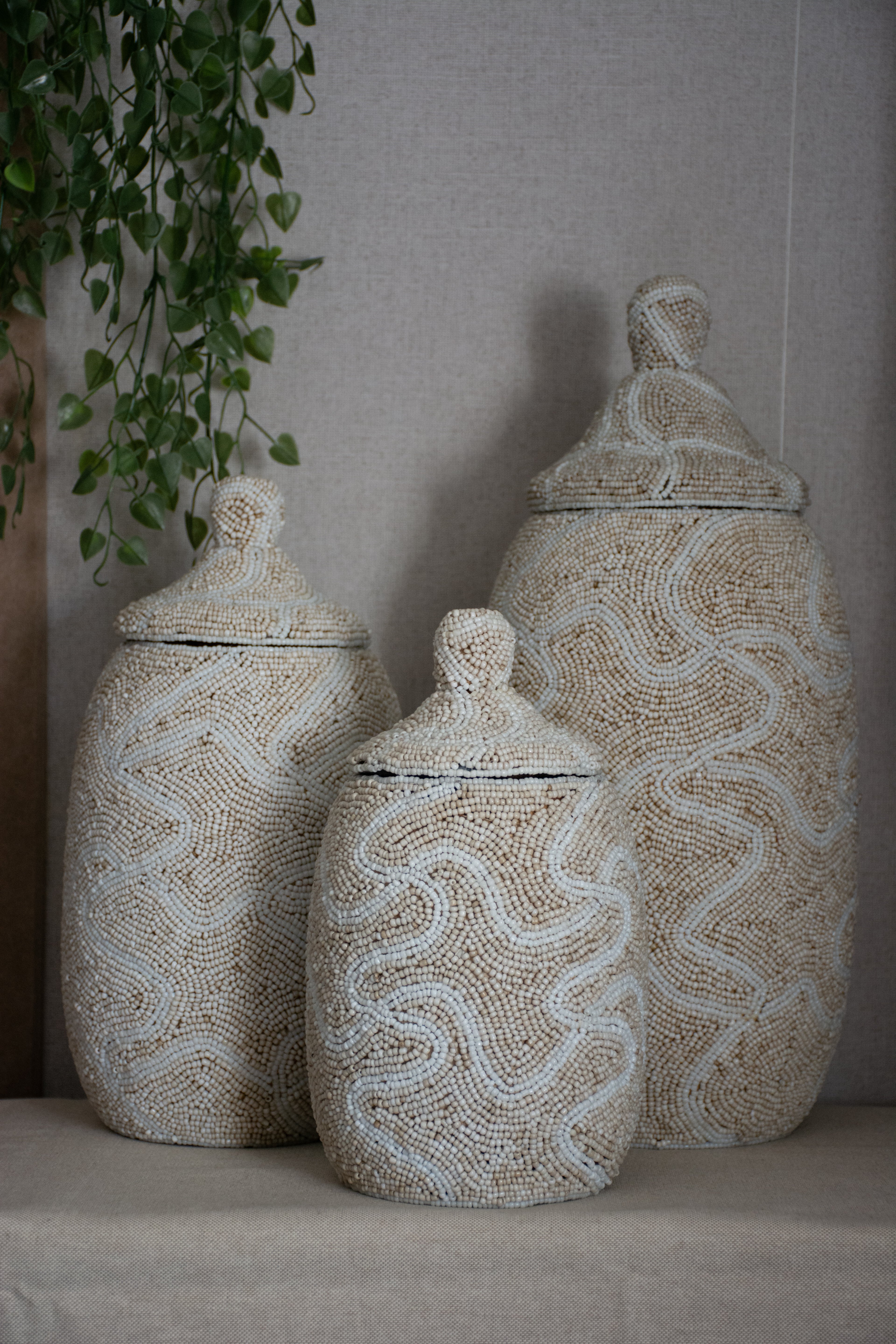Holy XL Pot – Crème Handgemaakte Luxe Decoratie